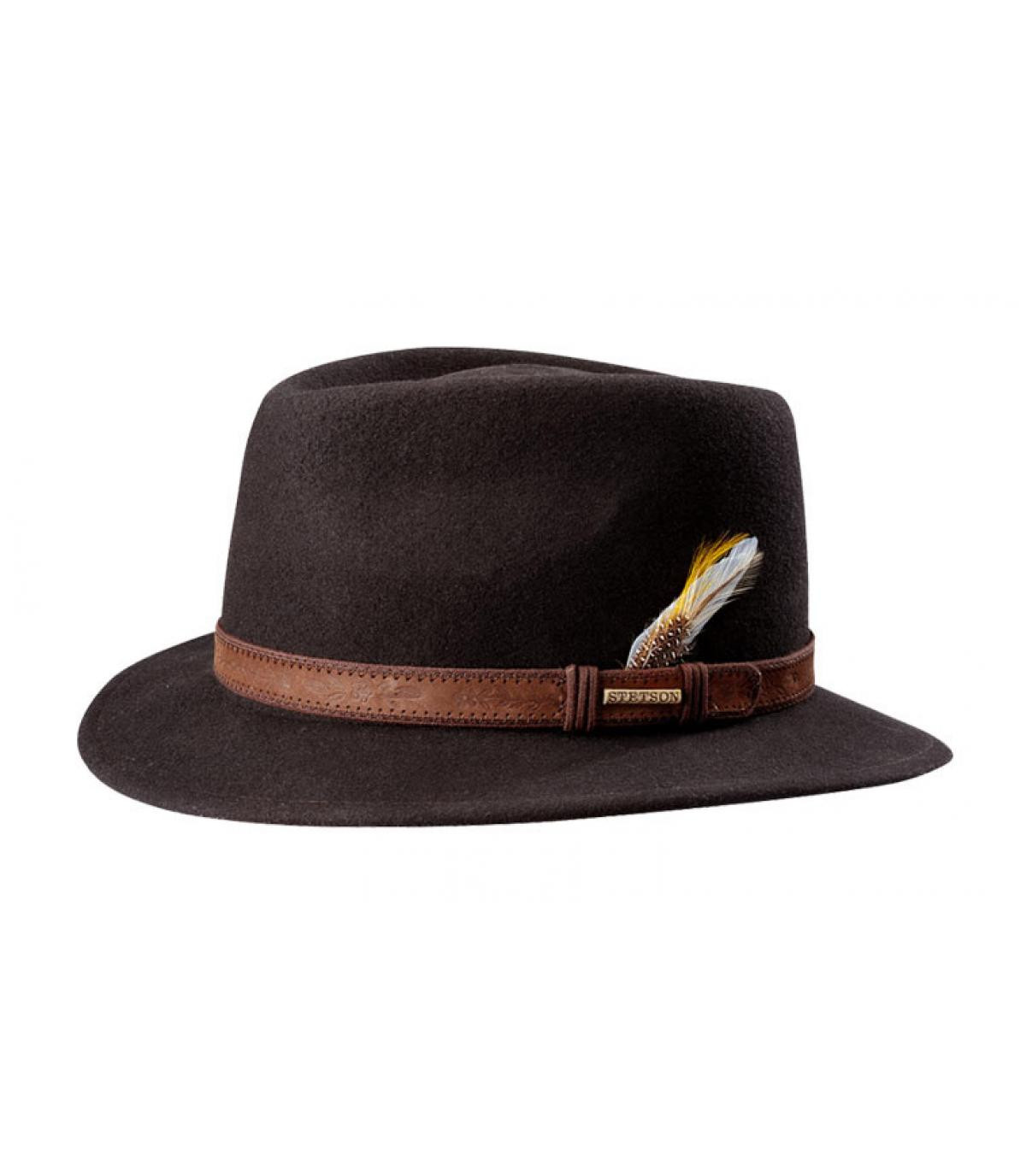 Klassieke hoed Stetson Merced dark brown